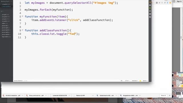 toggle class on many images смотреть онлайн