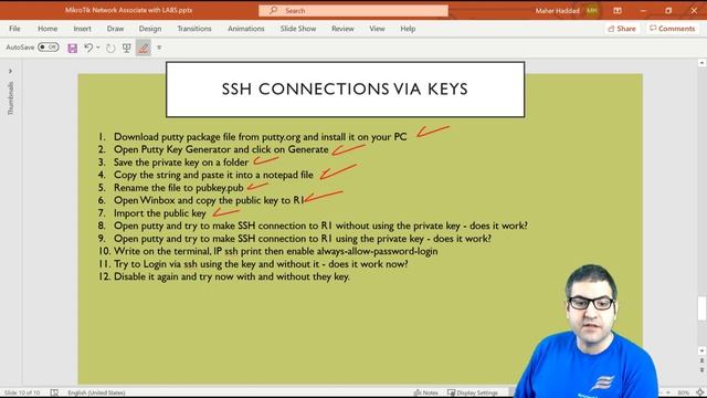 MikroTik MTCNA: SSH connection to the MikroTik Router via Private and Public Keys смотреть онлайн