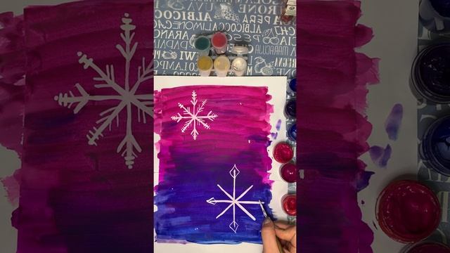 Как нарисовать снежинки смотреть онлайн