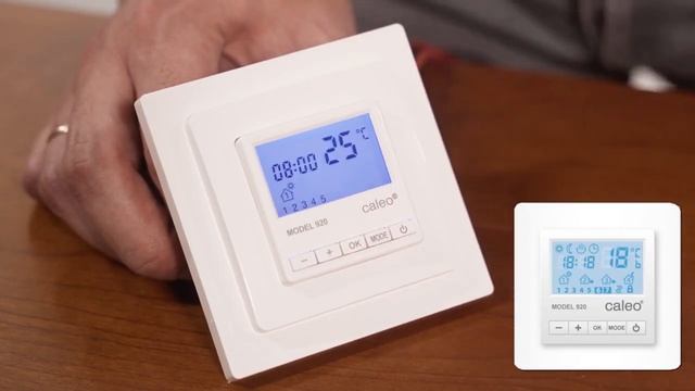 Настройка и программирование терморегулятора CALEO 920 смотреть онлайн