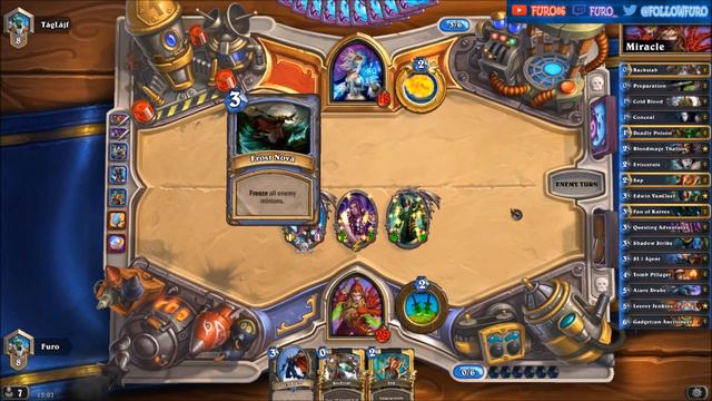 Hearthstone | Zananananan's Questing Miracle Rogue Deck & Decklist | STANDARD | Karazhan Legend смотреть онлайн