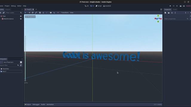 Godot TextMesh node смотреть онлайн