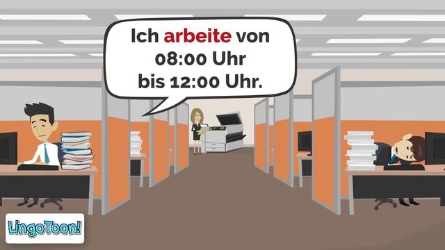 1. Deutsch Lernen / Wortschatz & Sätze A1 / Tagesablauf Auf Deutsch