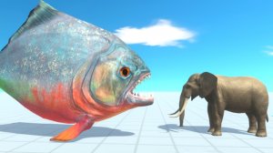 ГИГАНТСКАЯ ПИРАНЬЯ VS ЖИВОТНЫЕ И ДИНОЗАВРЫ - Animal Revolt Battle Simulator