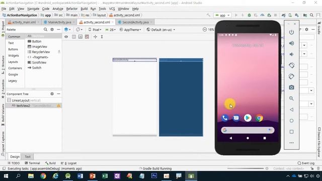 4강 JAVA 기반 Android 9.0(Pie) APP 개발 고급 3단계 - ActionBar Navigation смотреть онлайн