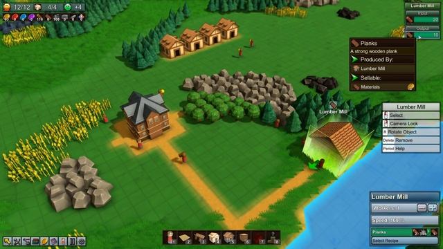 Прохождение Factory Town #1 - Создаем деревню