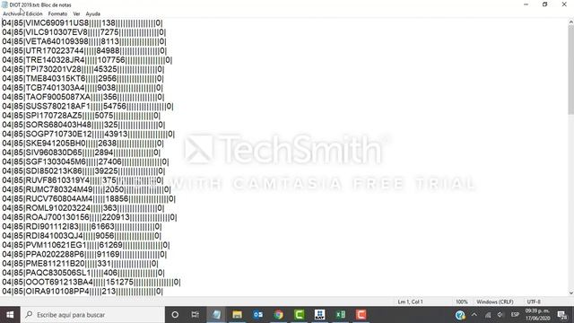 CONVERSION DE EXCEL A TXT PARA LA DIOT смотреть онлайн