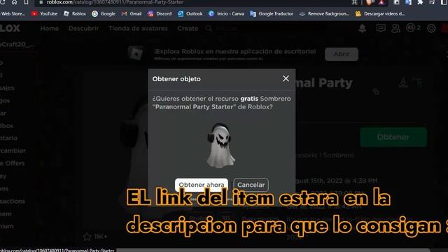 Paranormal Party Starter (ITEM ROBLOX) смотреть онлайн