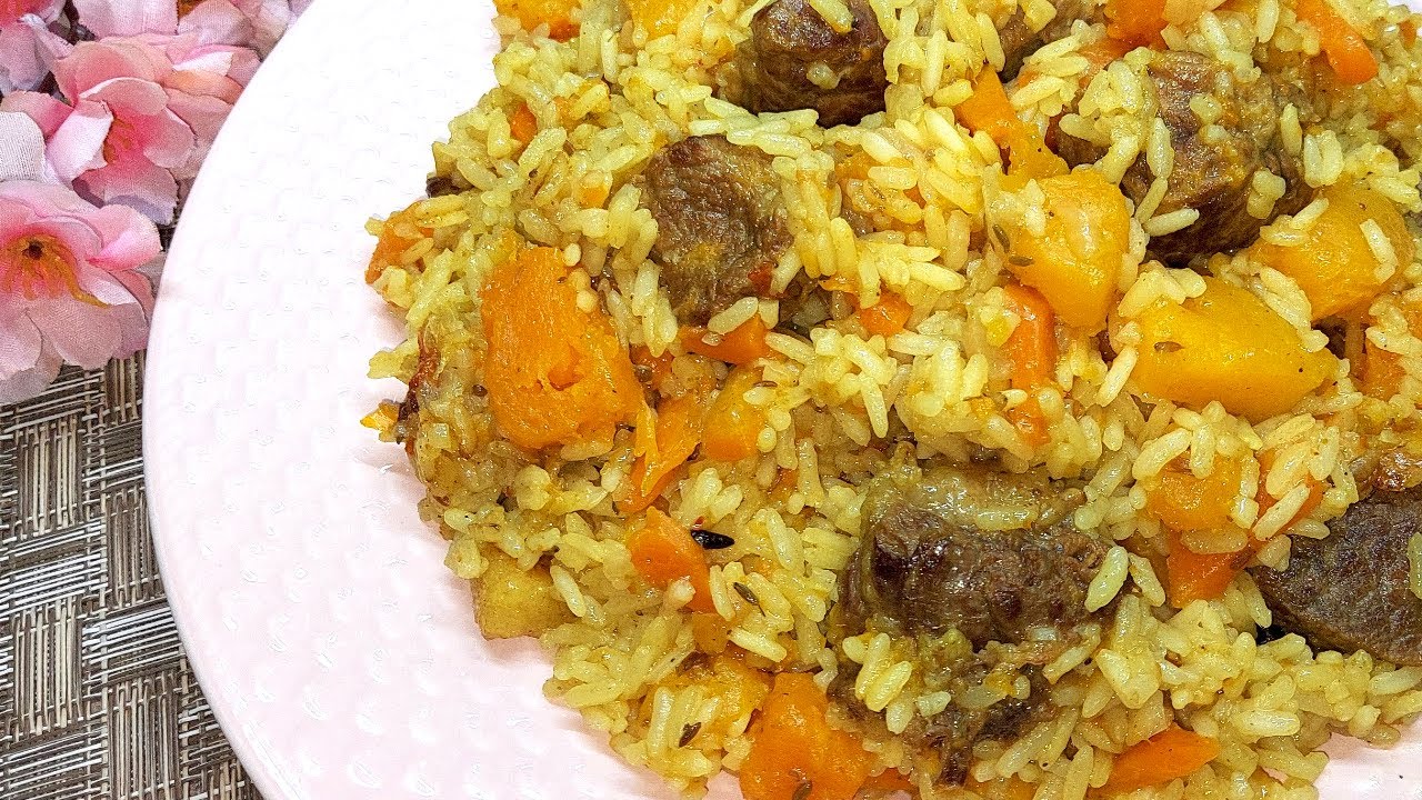 Вкуснейший ужин или обед. Понравится всем! Ароматный и полезный плов с тыквой. Простой рецепт смотреть онлайн