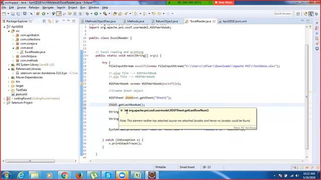 Selenium-Excel Reader using Apache POI | Live Class смотреть онлайн