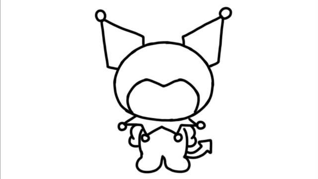 COMO DESENHAR KUROMI - HELLO KITTY - FÁCIL #hellokitty #kuromi #desenho