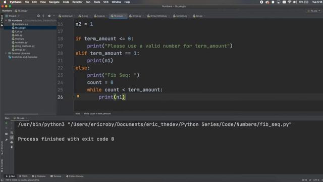 How to Solve The Fibonacci Sequence | Python Tutorial for Beginners смотреть онлайн