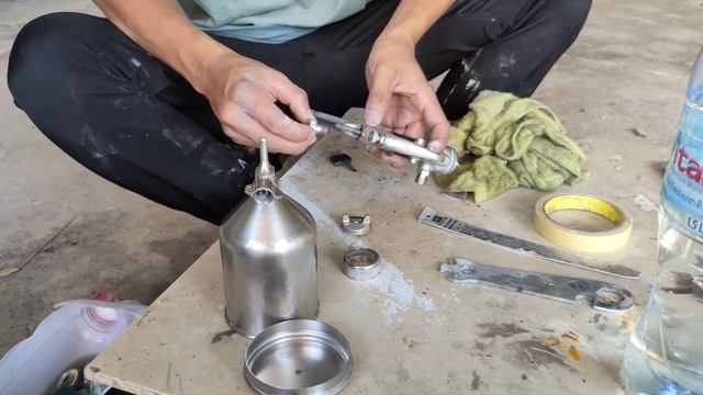 Devilbiss JGX-502 Spray gun cleaning and install смотреть онлайн