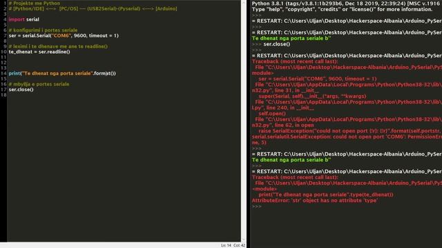 PySerial Arduino - #Projekte me #Python 2 смотреть онлайн