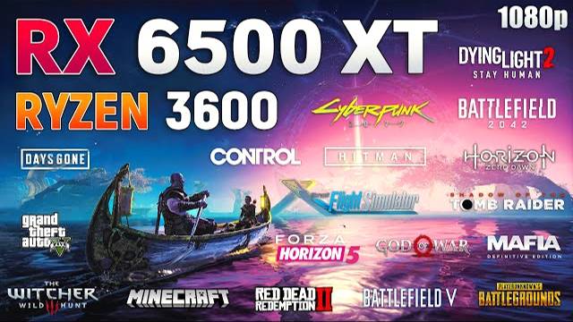 RADEON RX 6500 XT - Test In 20 Games L 1080p