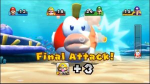 Mario Party 9 - Boss Rush - Mario vs Luigi vs Wario & WaLuigi | Cartoons Mee