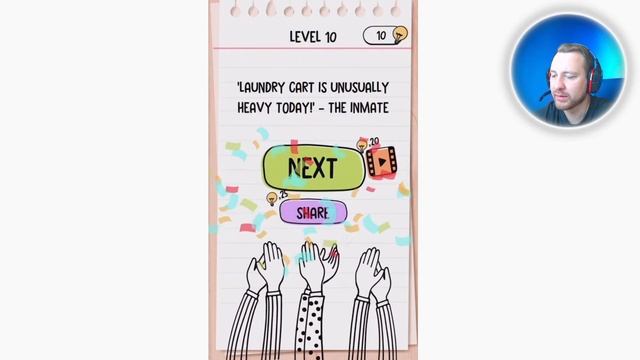 Как пройти Brain Test 2 Побег из тюрьмы 10 уровень смотреть онлайн