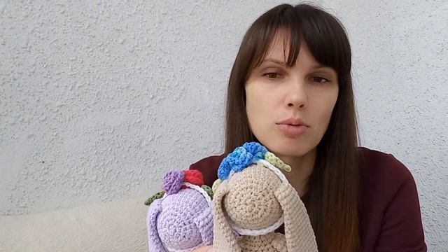 Вязаные игрушки. Готовые работы. Плед бабушкин квадрат. смотреть онлайн