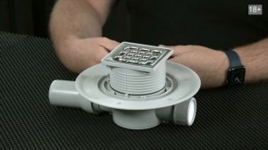 Установка сухого затвора в трап с гидрозатвором