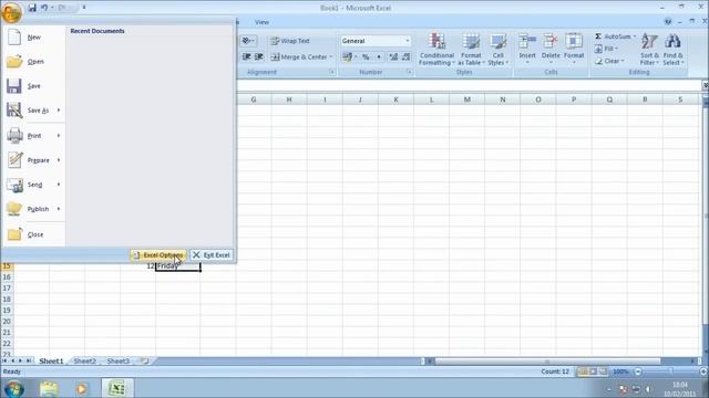 Turn auto fill On or Off excel 2007 смотреть онлайн
