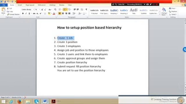 033 - How to Setup Position Based hierarchy in Oracel EBS - Oracle EBS training смотреть онлайн