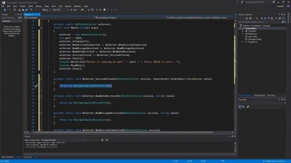 C# WebSocket Server Tutorial