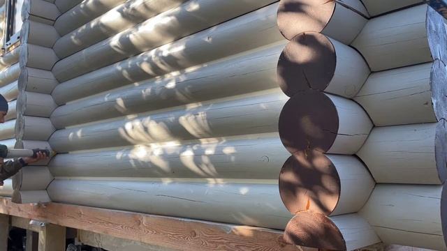 Утепление деревянного дома герметиком Ramsauer , теплый шов смотреть онлайн