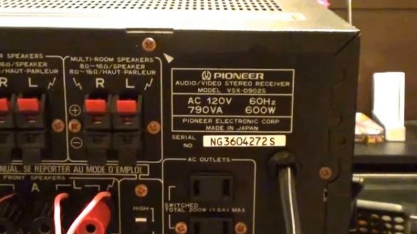 Receiver Pioneer VSX-D902S