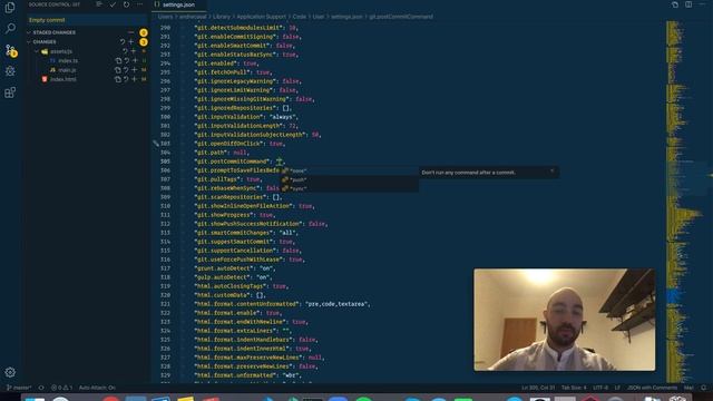 VS Code Setting: git.postCommitCommand смотреть онлайн