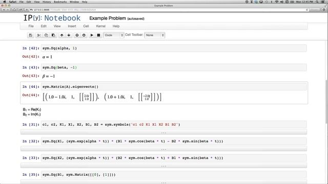B19 Example problem of a system of autonomous equations смотреть онлайн