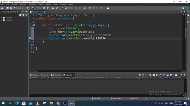 Java String to long and long to String | Java String to long | Java long to String смотреть онлайн
