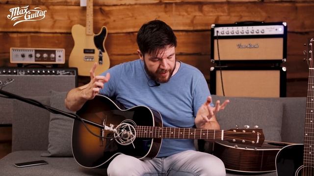 What's the difference? Small body vs. slope shoulder vs. dreadnought acoustic guitars! смотреть онлайн