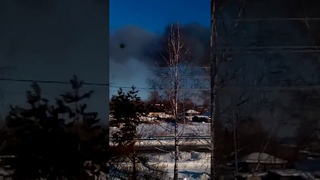 Пожар в Упорово 30 января 2016 года смотреть онлайн
