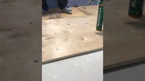 Основание под плитку, деревянный пол с ГВЛ