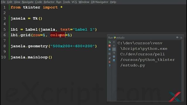 Curso de Python - Módulo Tkinter - Aula 16 - Propriedade Row e Column - eXcript смотреть онлайн