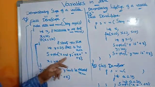 Variables in Java || dynamic initialization of variables in java || scope and lifetime of a variabl смотреть онлайн