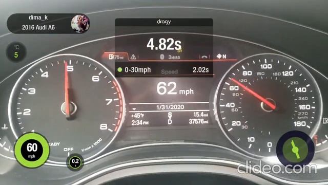 2016 Audi A6 3.0T 0-60 смотреть онлайн