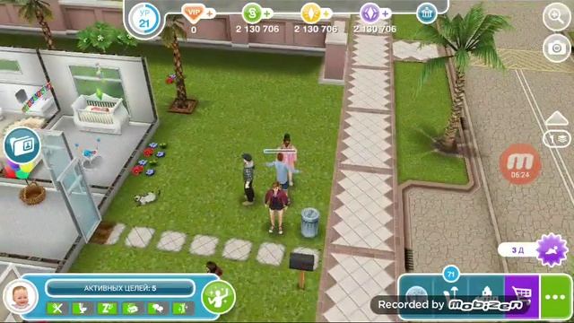 Let's play Sims Free Play #7 Задание Персонаж в большом городе. Пенхаус! смотреть онлайн