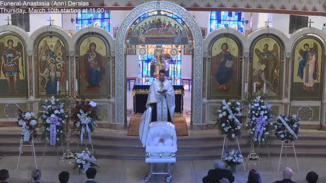 Funeral-Anastasia (Ann) Deralas Thursday, March 10. Saint John the Baptist Greek Orthodox Church смотреть онлайн