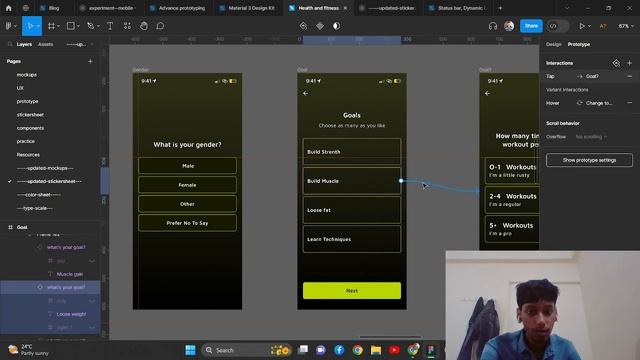 Designing my fitness app (Figma) смотреть онлайн