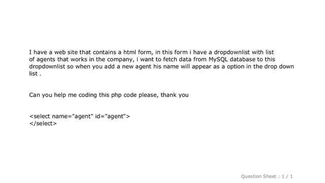 MySQL : Fetching data from MySQL database to html dropdown list смотреть онлайн