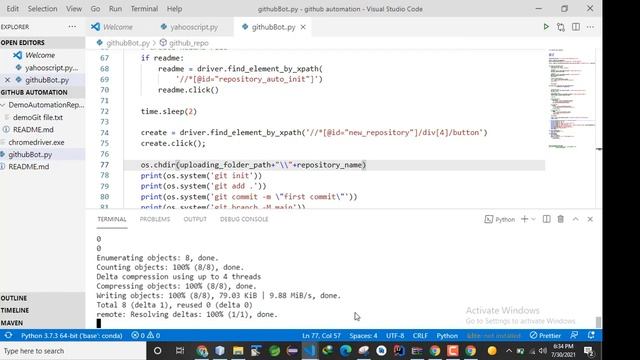 GITO : A bot for Github (SOURCE CODE INCLUDED) || Creates repositories || Upload content on Github смотреть онлайн