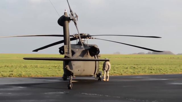 Black Hawk with SHAPE Flight Detachment Lands, Gets Refueled смотреть онлайн