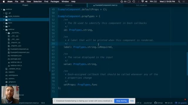 Webinar: Converting React components to Dash components смотреть онлайн