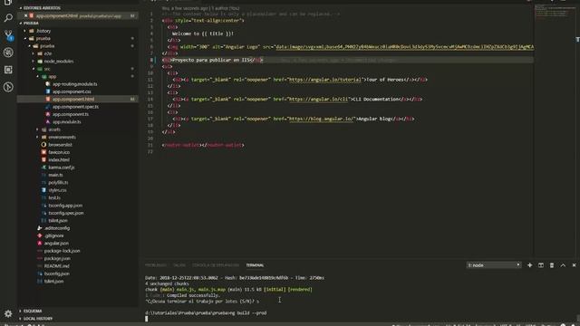 Publicar proyecto de angular 7 en IIS смотреть онлайн