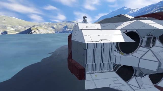Обзор моей работы Ikarus Большой корабль Space Engineers смотреть онлайн