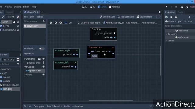 Making a game without code | Godot visual script for absolute beginners смотреть онлайн
