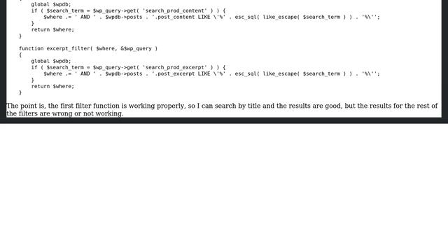 Wordpress: How to filter my search in post if contains a word in title, content or excerpt? смотреть онлайн