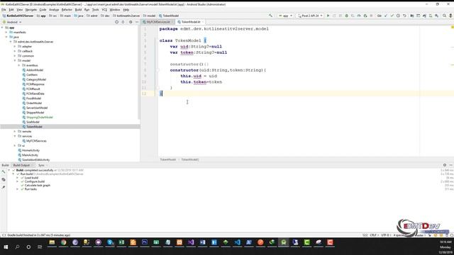 Kotlin Android Tutorial - New Eat It part 52 Send notification to Shipper смотреть онлайн