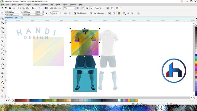 Cara Design JERSEY Sepakbola dengan Corel Draw X7 - eps 4 смотреть онлайн